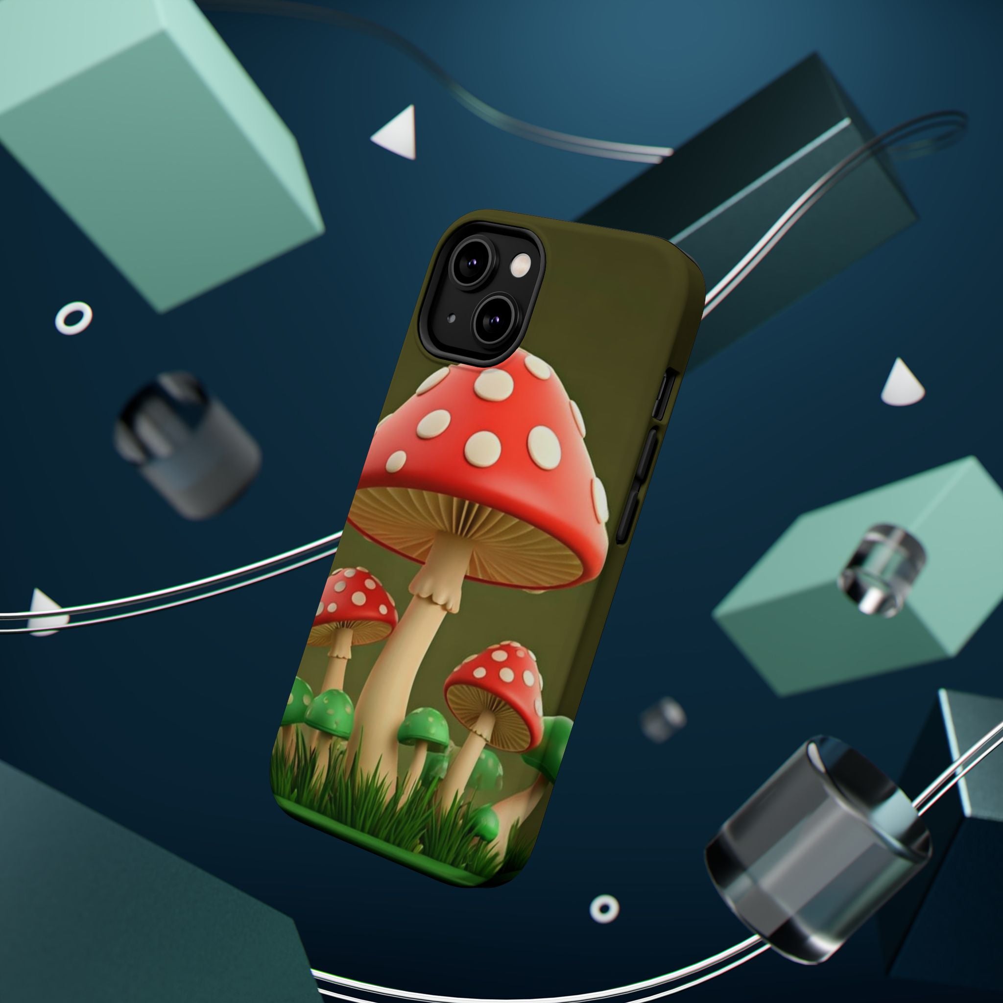 🍄🔥Golden Glow Mushroom Phone Case – Nature Meets Radiance" 🍄✨📱