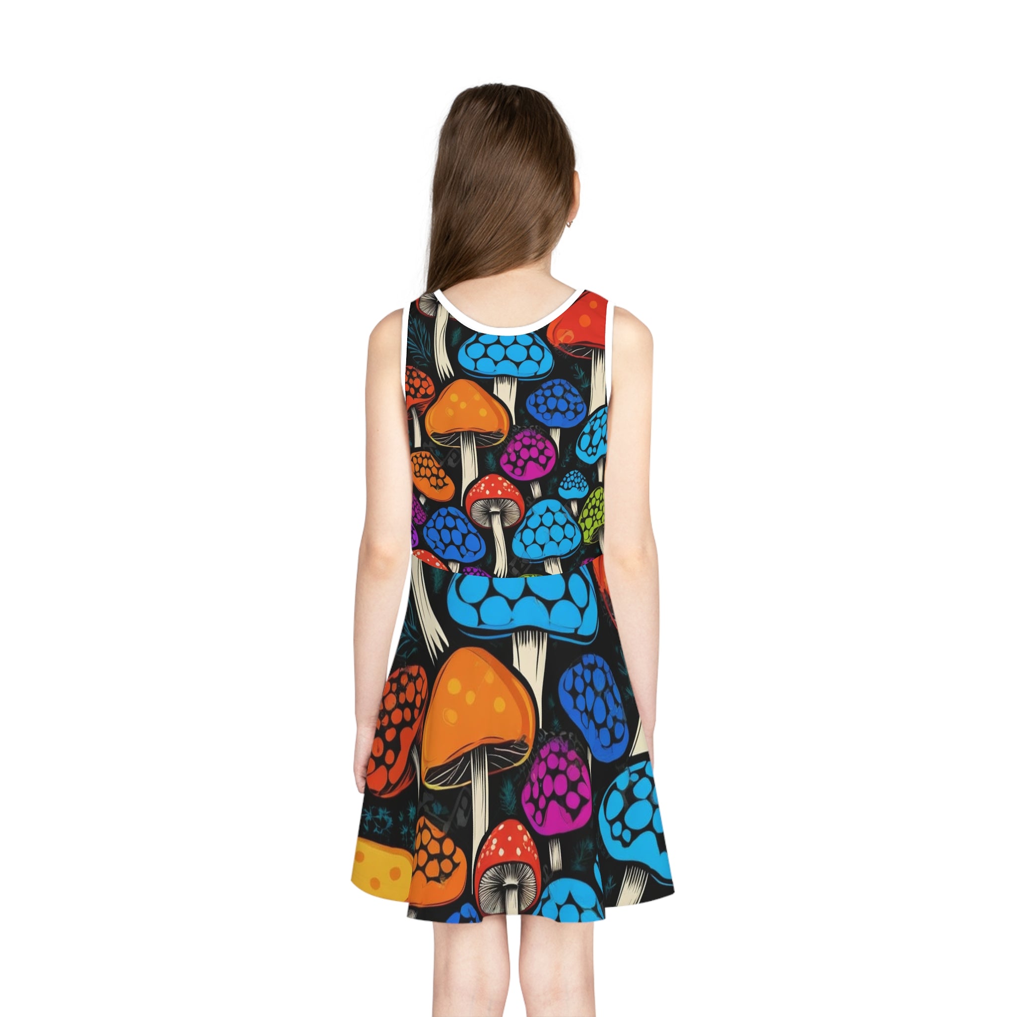🌈🍄 “Funky Fungi” Sleeveless Sundress 🍄🌈