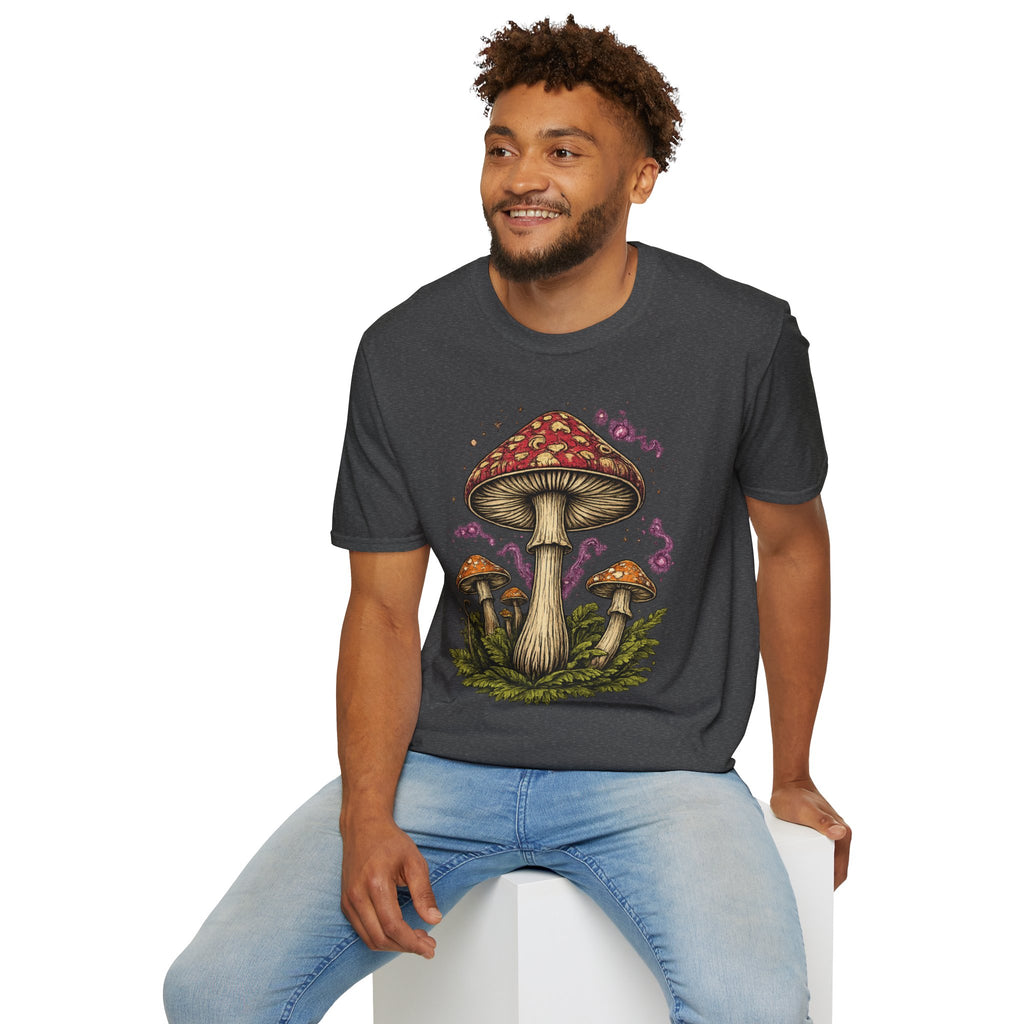 Mushroom Magic T-Shirt — Vintage Red Toadstool Illustration
