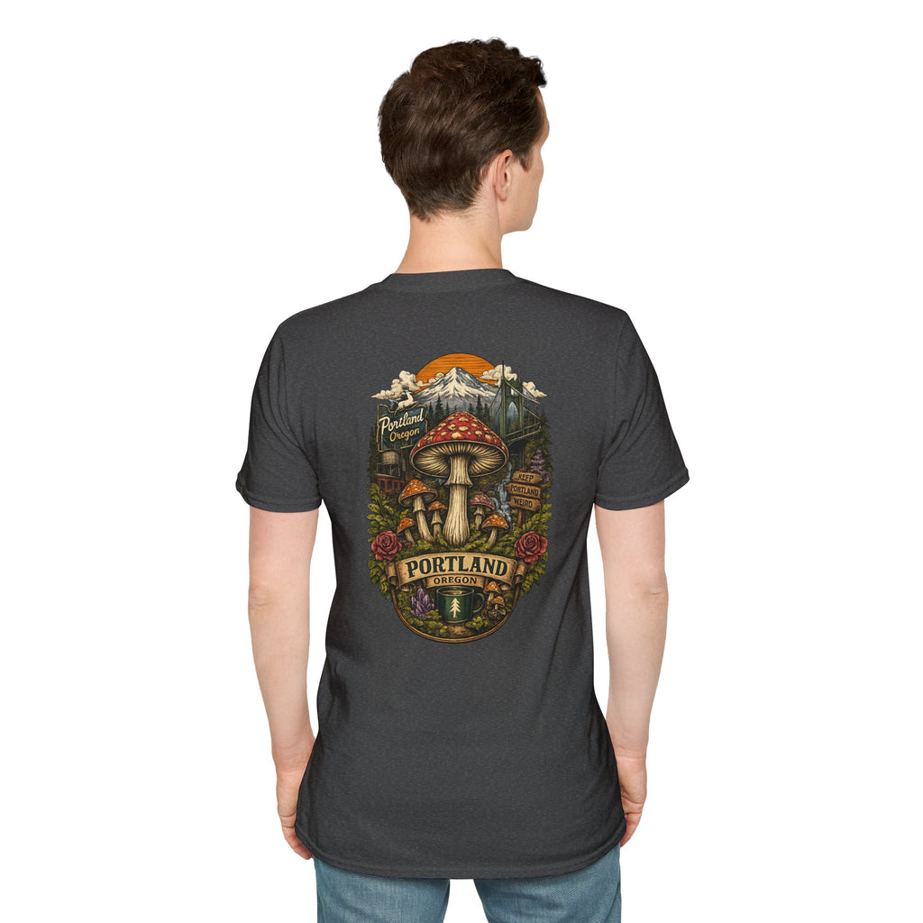 Mushroom Magic T-Shirt — Vintage Red Toadstool Illustration