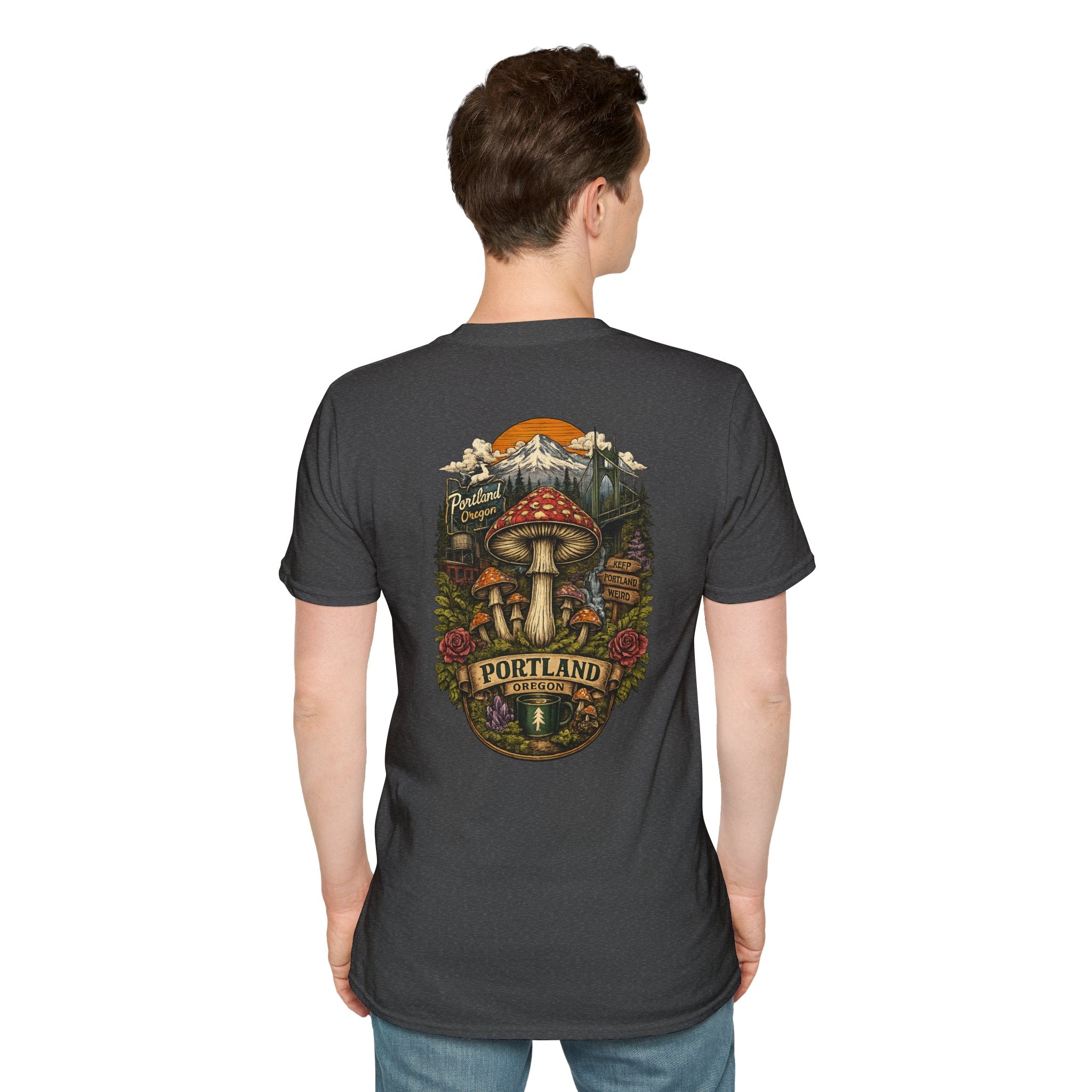 Mushroom Magic T-Shirt — Vintage Red Toadstool Illustration