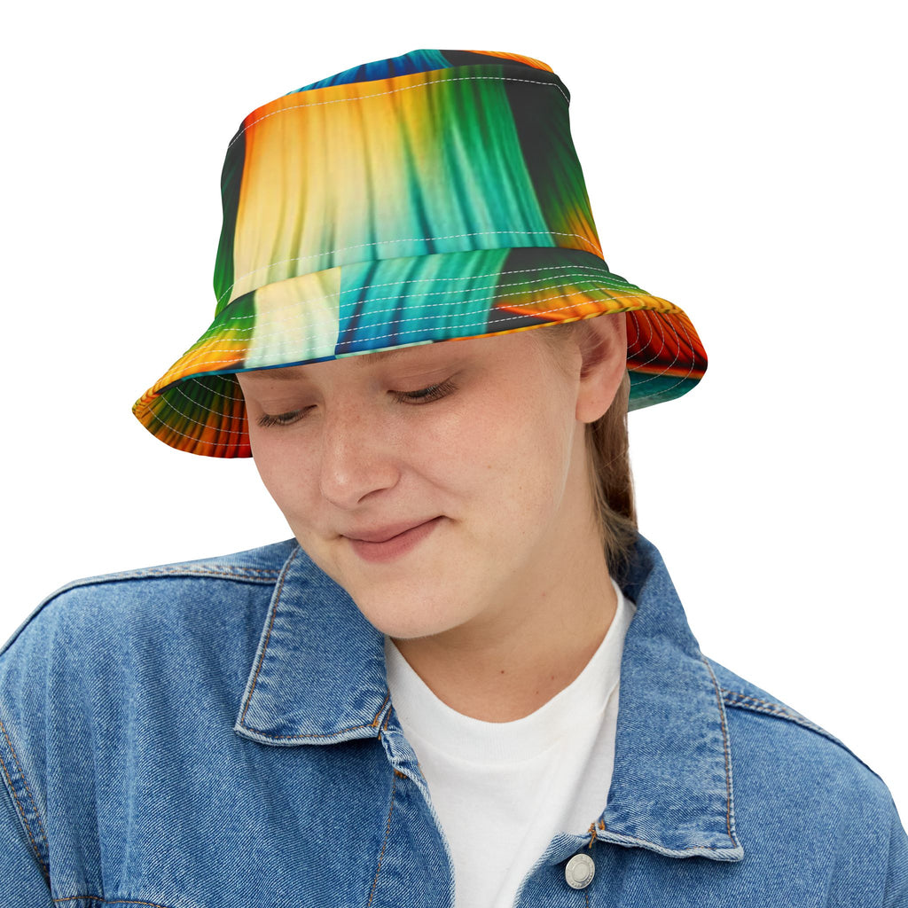 Tie-Dye Color Burst Bucket Hat — Vibrant Festival Sun Hat