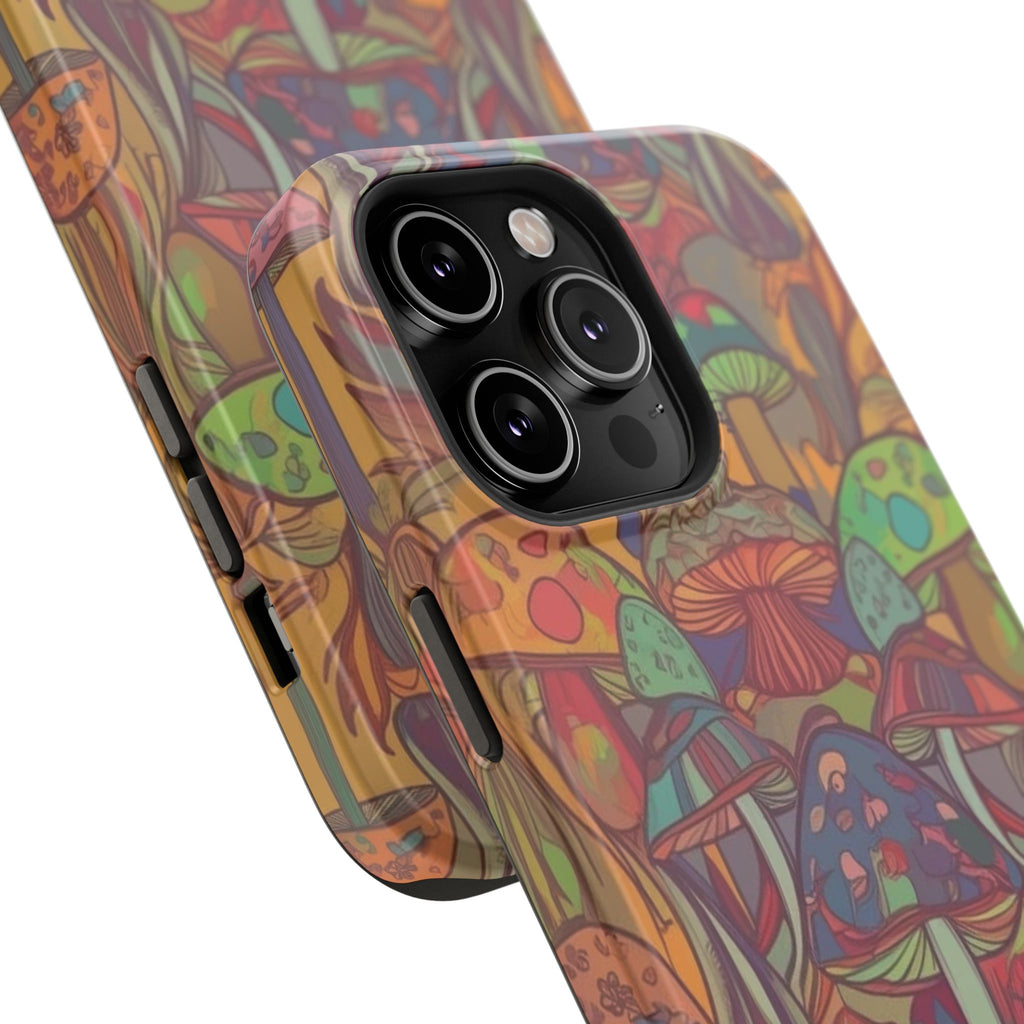 Mushroom Grove Impact-Resistant Case, Unique Phone Cover for Nature Lovers, Mushroom Art Gifts, Phone Accessories for Festivals, [...]