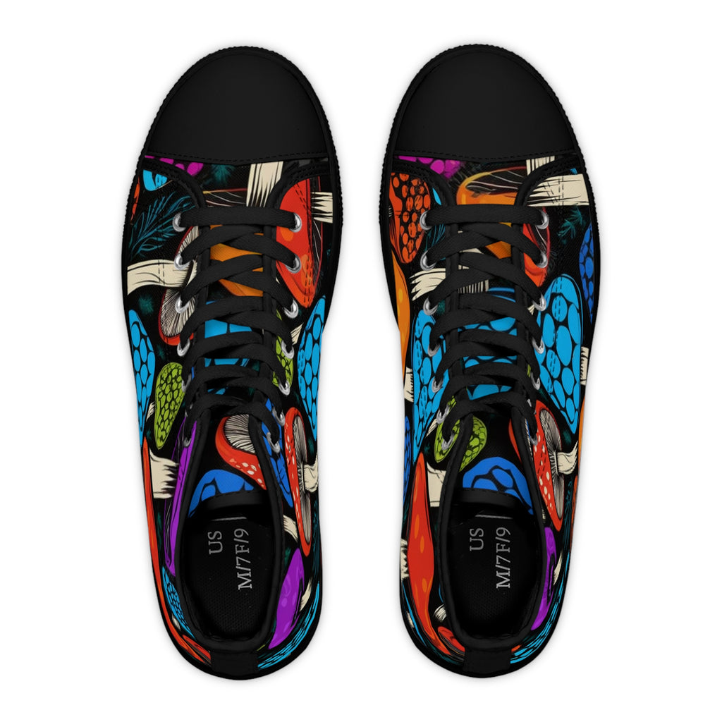 🎨 Psychedelic Forest High-Tops – Walk Into the Wild 🍄