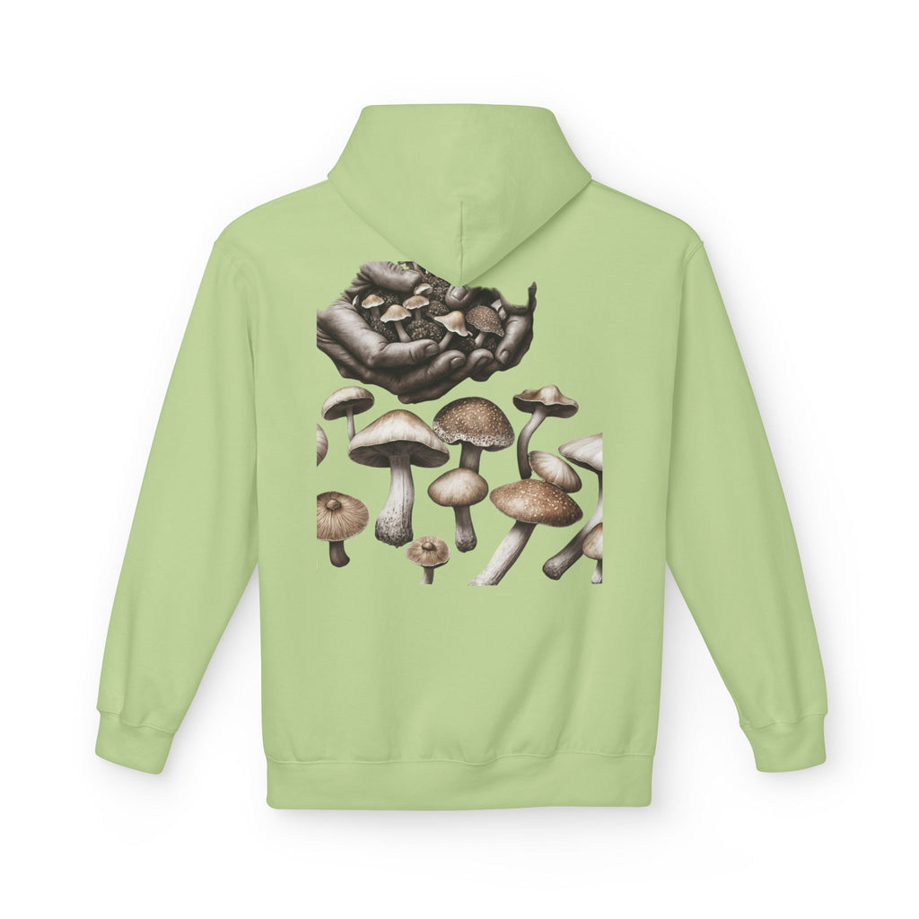 Mushroom Art Hoodie — Botanical Foraging Graphic Pullover