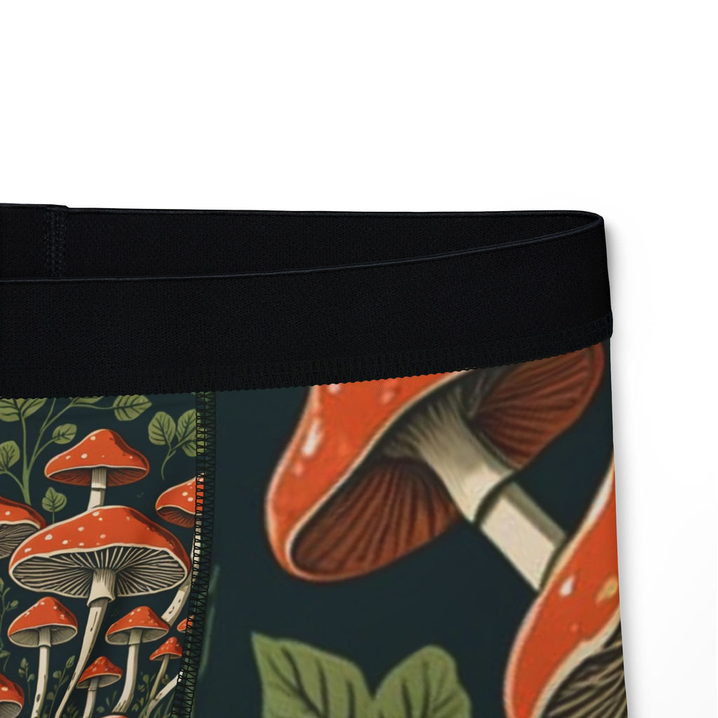 Boxer pour homme Forêt de champignons – Imprimé intégral champignons sombres et mystérieux