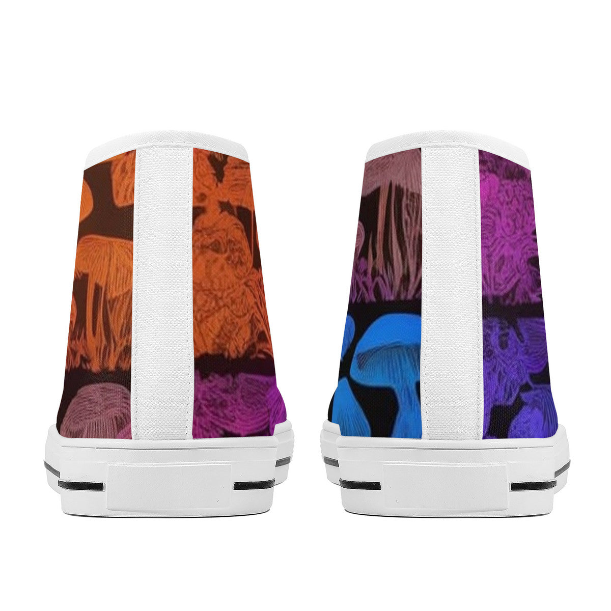 FWS High-Top Canvas Shoes With Customized Tongue - White