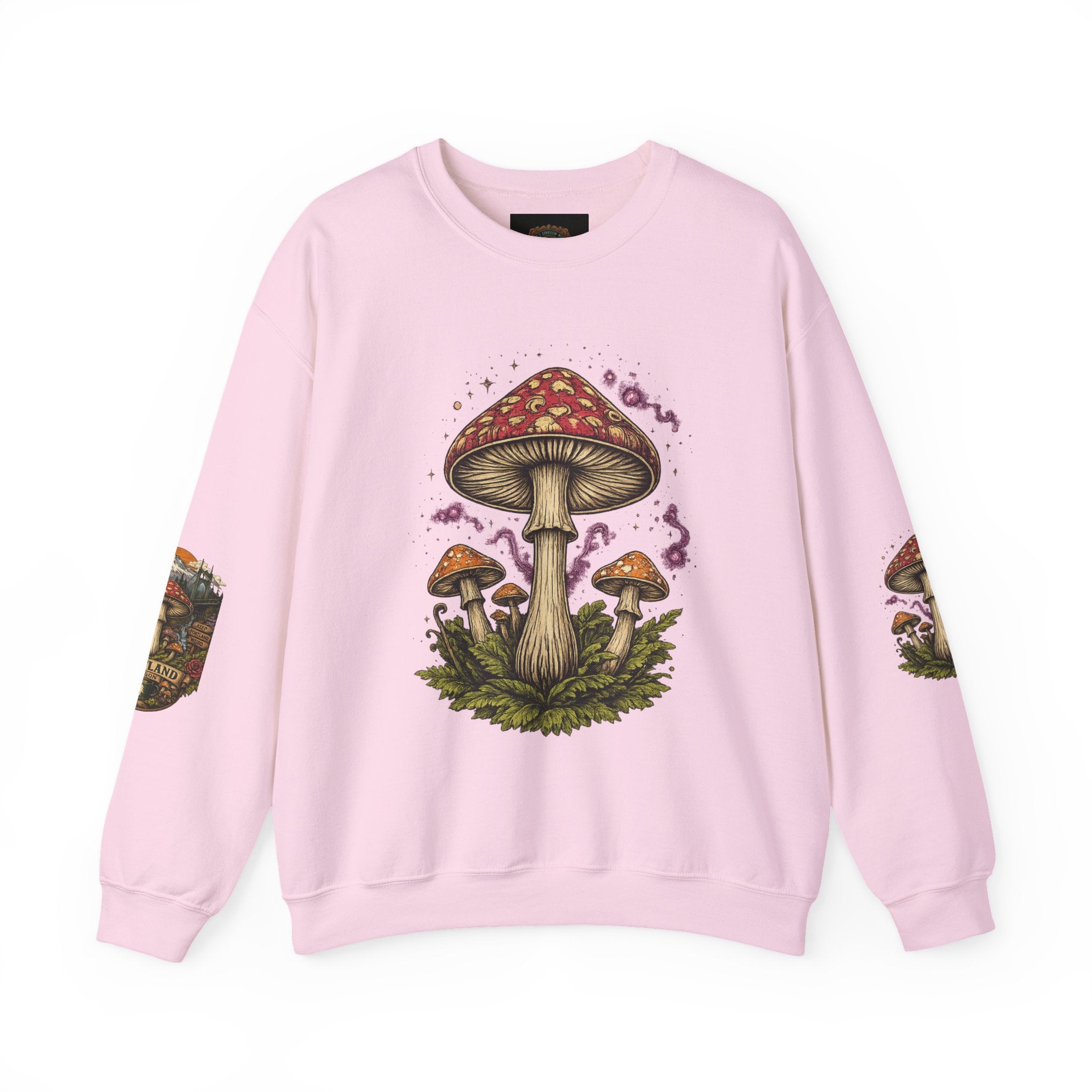 Mushroom Forest Hooded Sweatshirt — Portland Nature Graphic Hoodie
