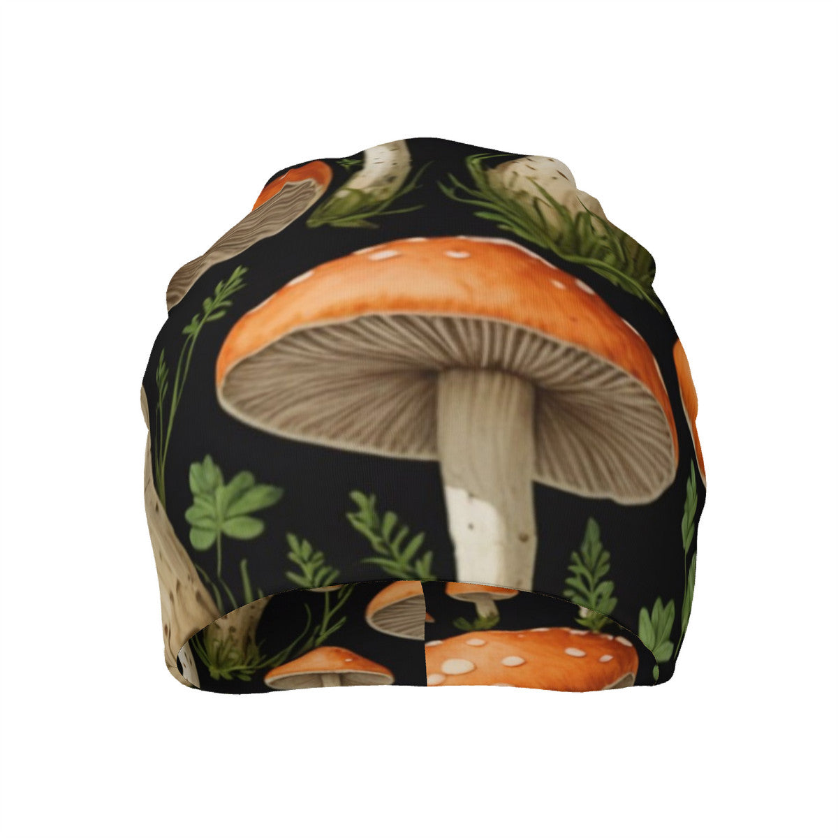 Custom Design Mushroom Print Adult Knitted Beanie - Versatile Cap Perfect For Both Men & Women