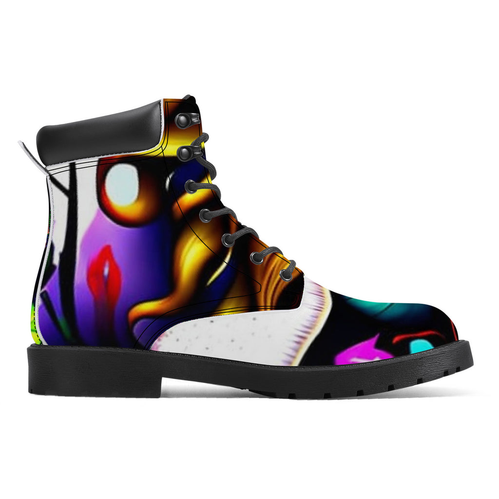 Boots Of the Garden Synthetic Leather Boots - Vegan Waterproof All-Season Boots |