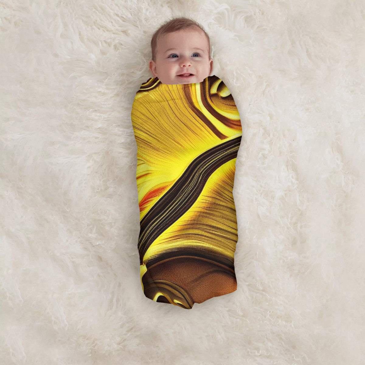 🌙🍄 Little Sporelings Swaddle Blanket – Cozy Magic for Baby Dreams ✨💤