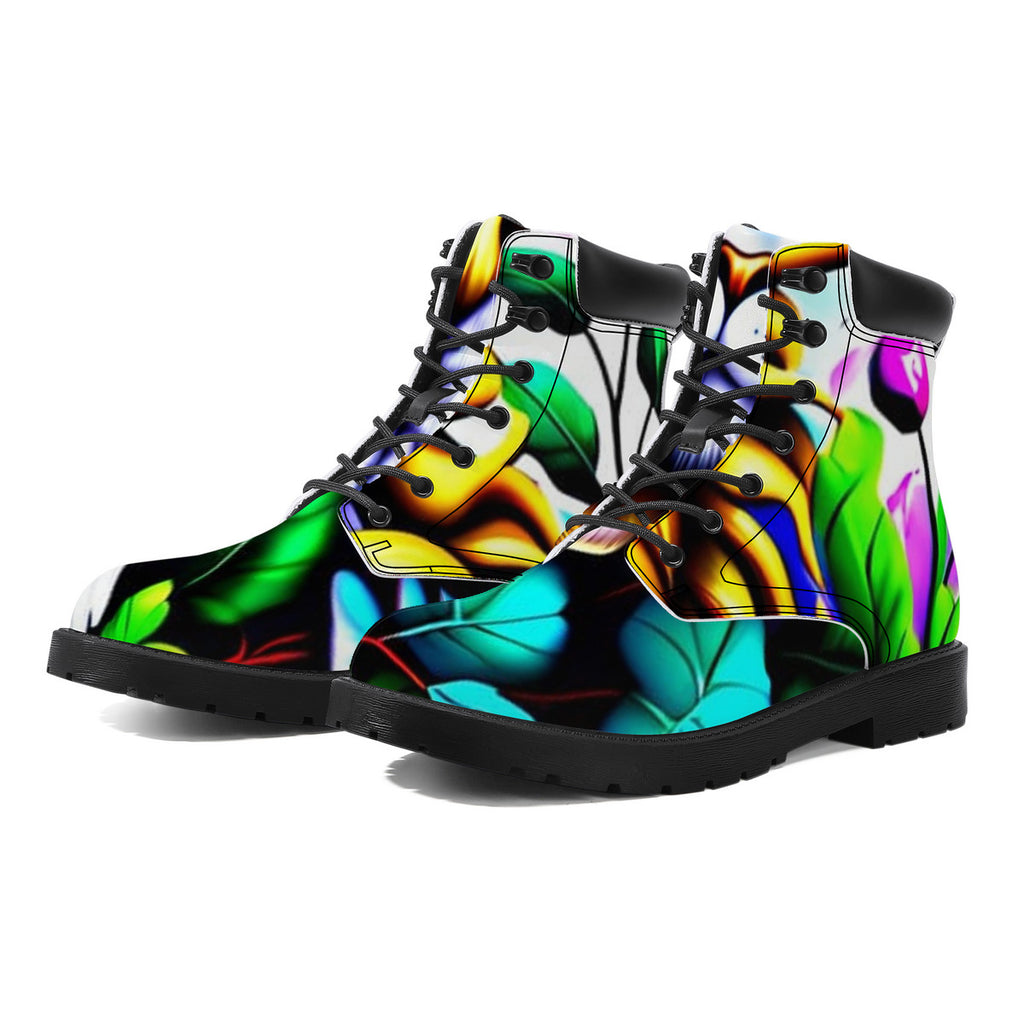 Boots Of the Garden Synthetic Leather Boots - Vegan Waterproof All-Season Boots |