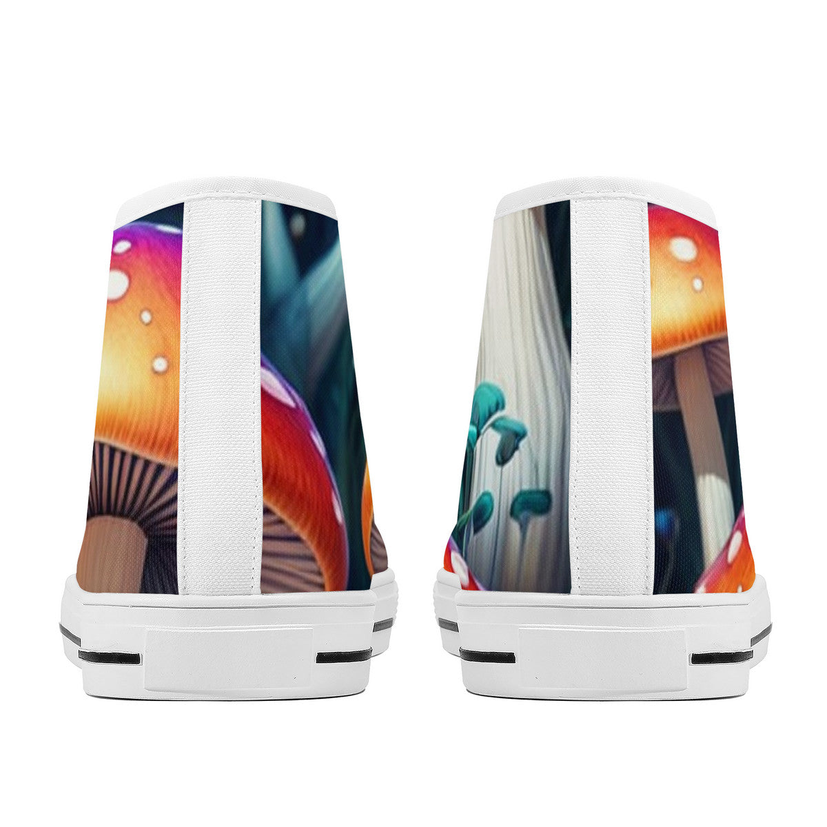 FWS High-Top Canvas Shoes With Customized Tongue - White