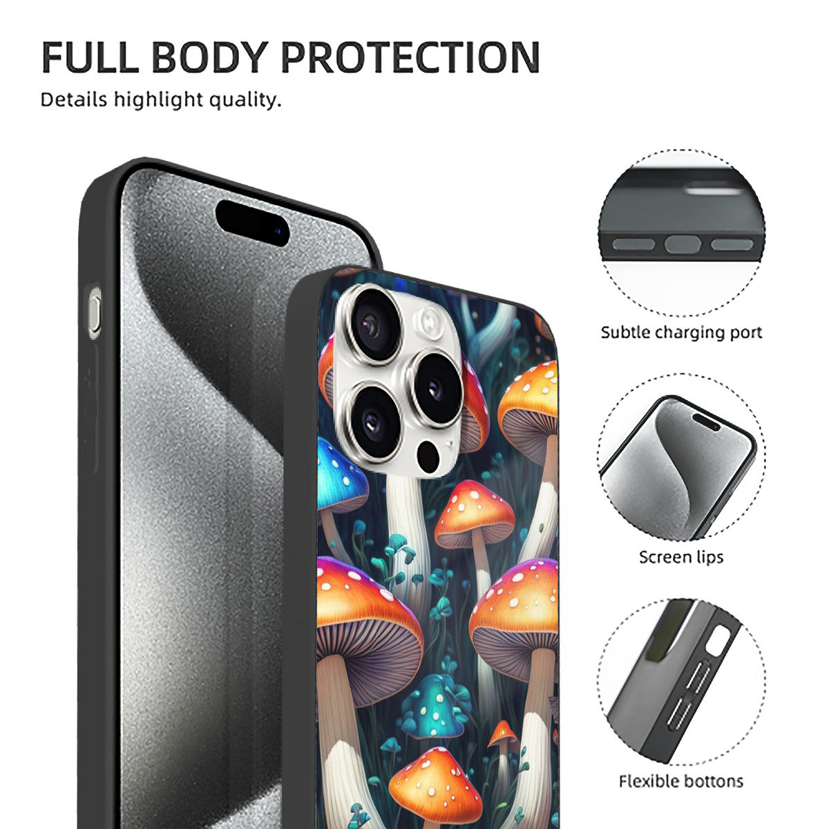 iPhone 15 Soft Glass Case(3 Cameras)