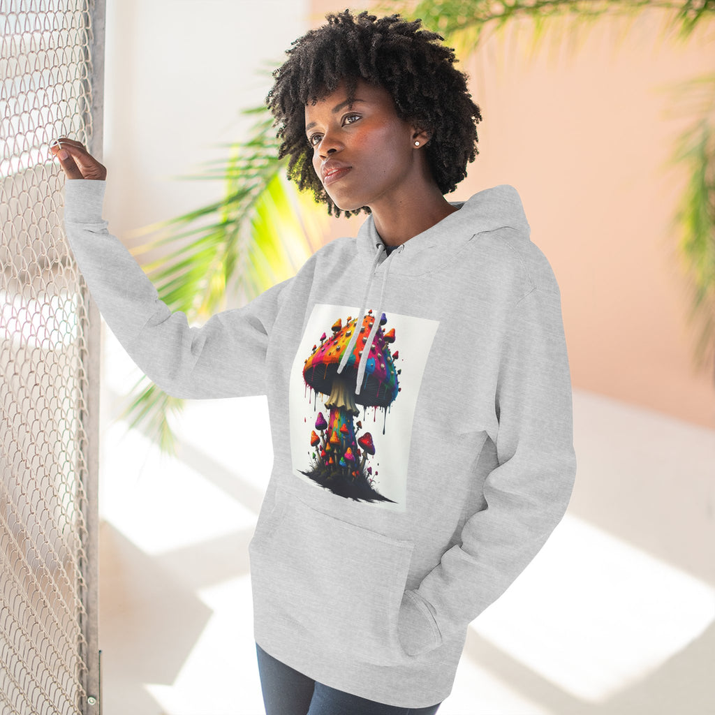 Sweat à Capuche Champignons — Pull Les cueilleurs colorés de la forêt