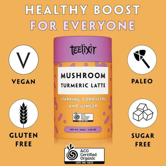 Mushroom Magic: Teelixir Turmeric Latte Mix (100%)