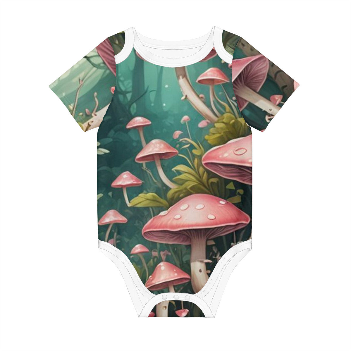 🍄✨All-Over Print Short Sleeve Baby One-Piece🍄✨