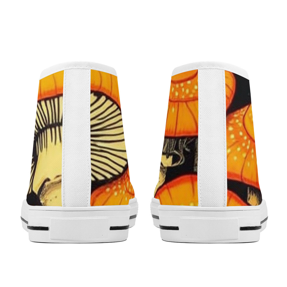 FWS High-Top Canvas Shoes With Customized Tongue - White