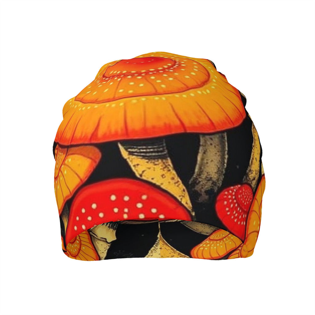 Mushroom Design Custom Adult Knitted Beanie, Is Perfect For Both Men & Women