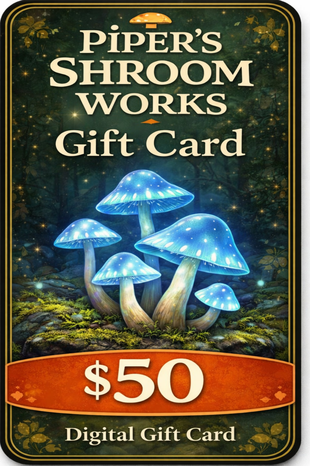 $50.00 Gift Card Give The Magic Of Choice The Thrill Of Discovery