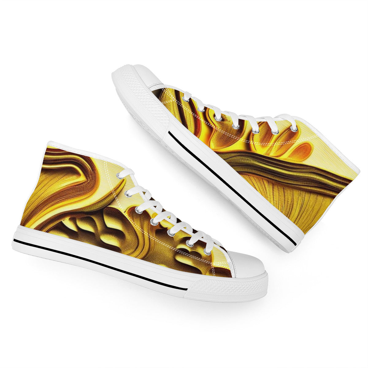 🍄👟FWS High-Top Canvas Shoes – Shroomed Out Edition (White)🍄👟
