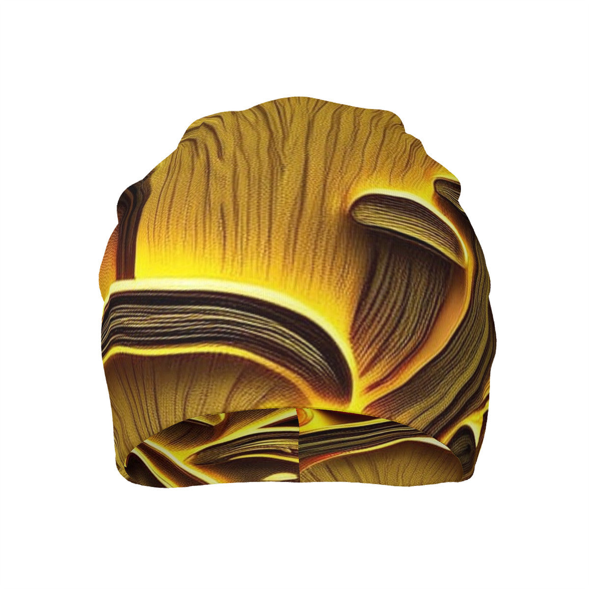 Mushroom Print Adult Fashion Knitted Beanie, 95% Polyester and 5% Spandex