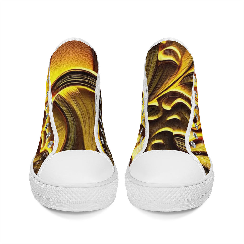 🍄👟FWS High-Top Canvas Shoes – Shroomed Out Edition (White)🍄👟