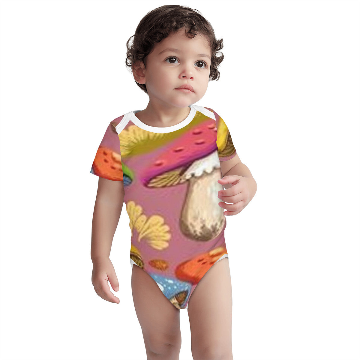 🍄✨All-Over Print Short Sleeve Baby One-Piece🍄✨