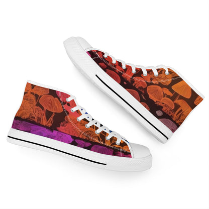 FWS High-Top Canvas Shoes With Customized Tongue - White