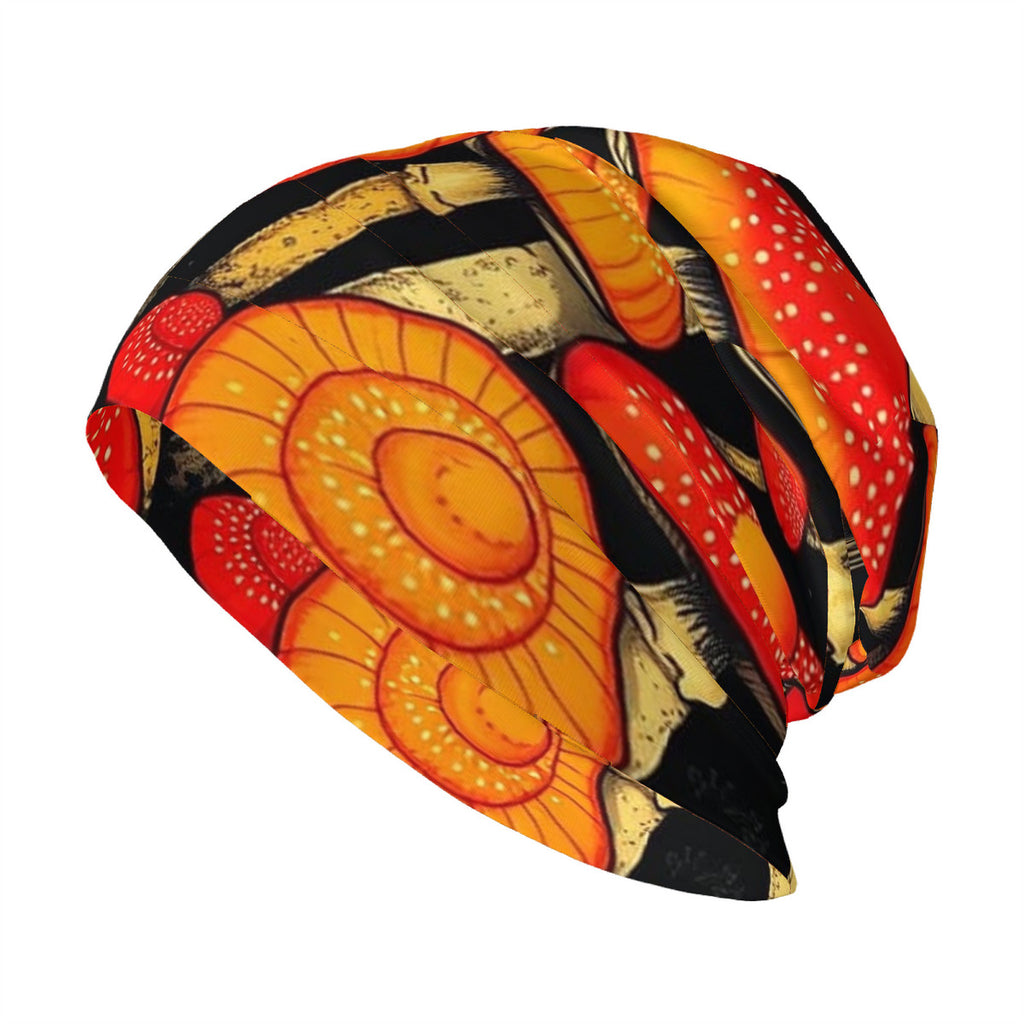 Mushroom Design Custom Adult Knitted Beanie, Is Perfect For Both Men & Women