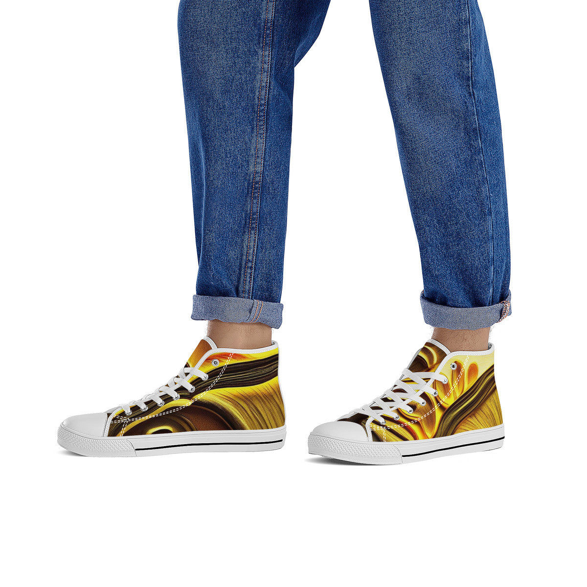 🍄👟FWS High-Top Canvas Shoes – Shroomed Out Edition (White)🍄👟