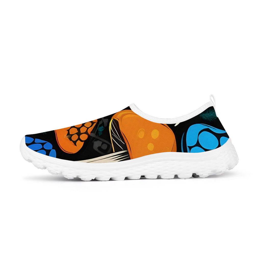 Custom Mushroom Print Women's Mesh Running Shoes