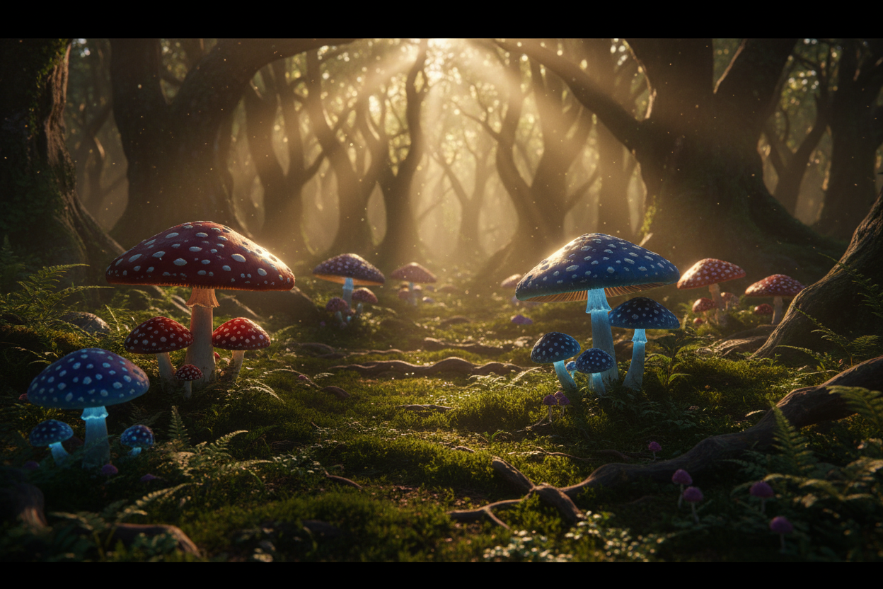 Enchanted Forest Hero Background