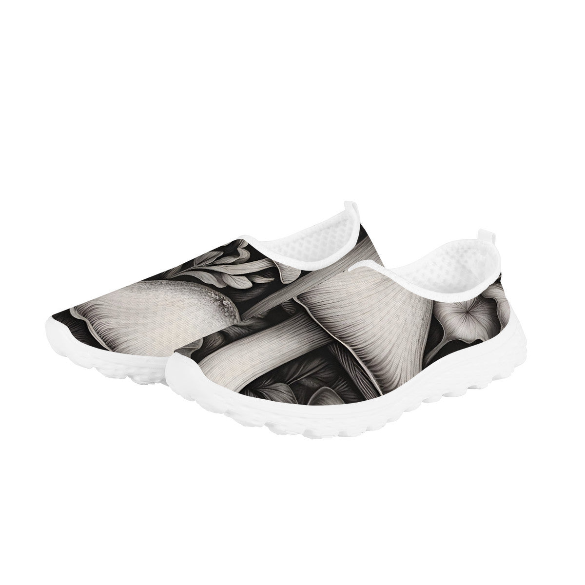 Custom Mushroom Print  Women's Mesh Running Shoes