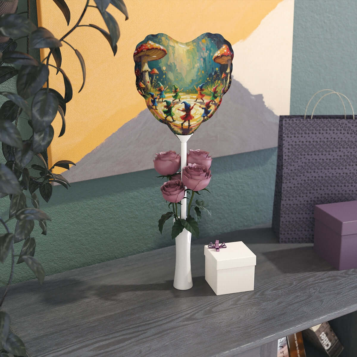 Balloons (Round and Heart-shaped), 6" Noems Dancing
