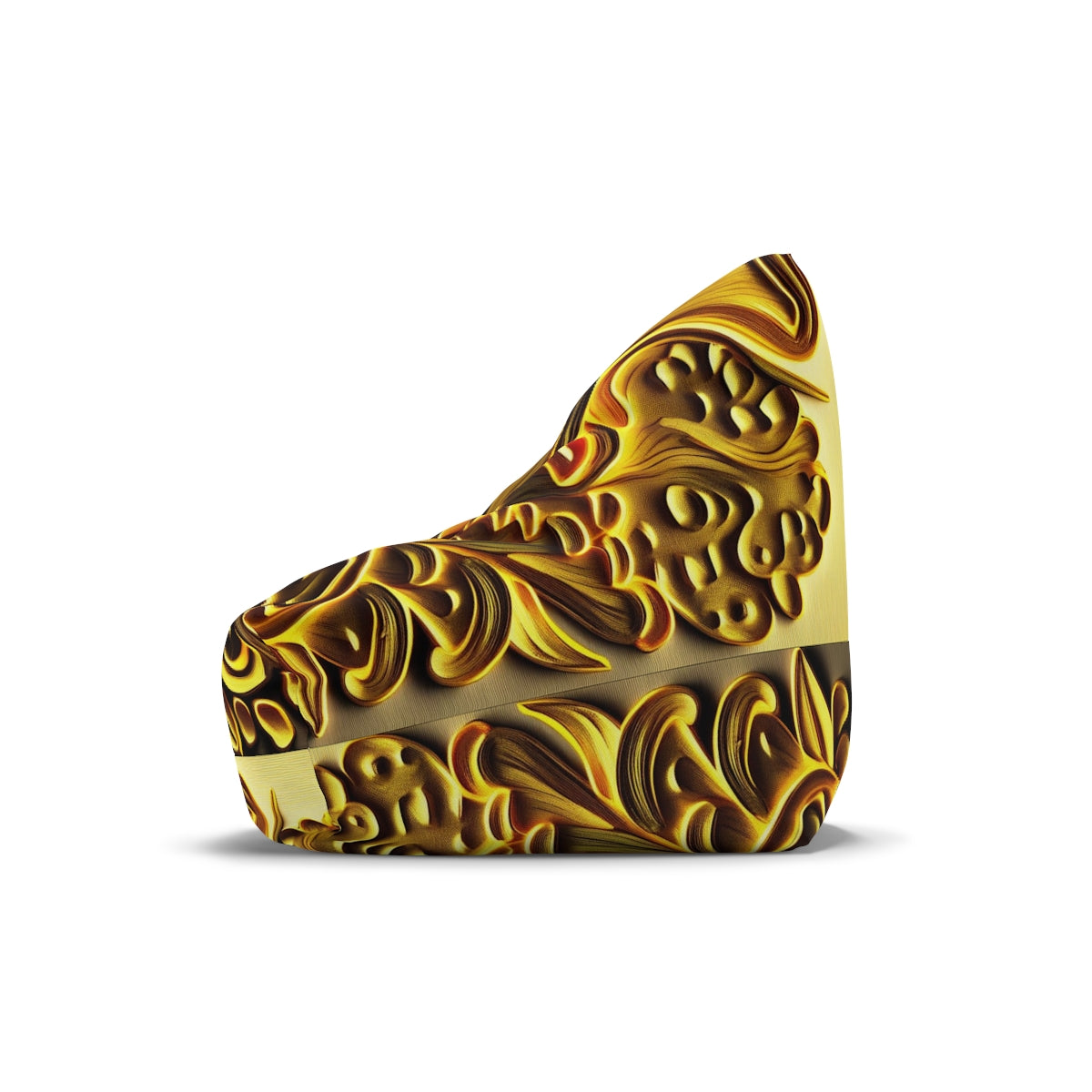 Bean Bag Cover — Luxe Gold Baroque Mushroom Print