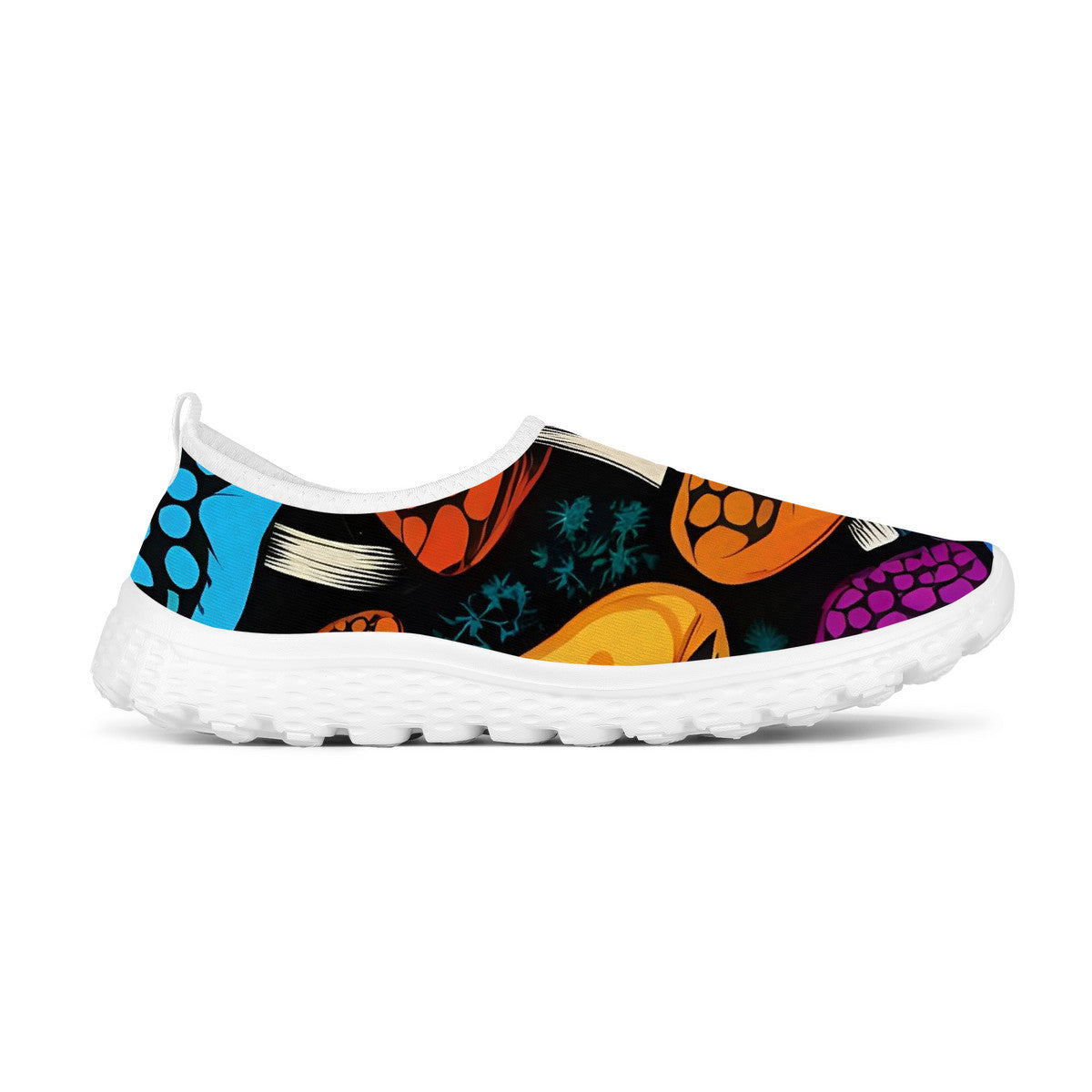 Custom Mushroom Print Women's Mesh Running Shoes
