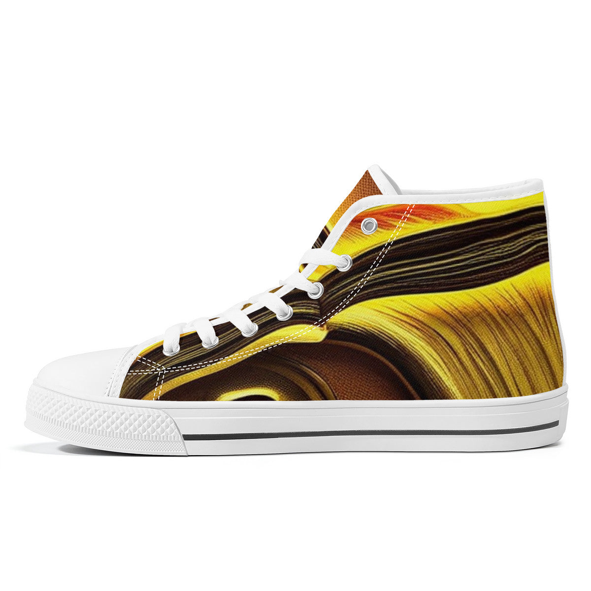 🍄👟FWS High-Top Canvas Shoes – Shroomed Out Edition (White)🍄👟