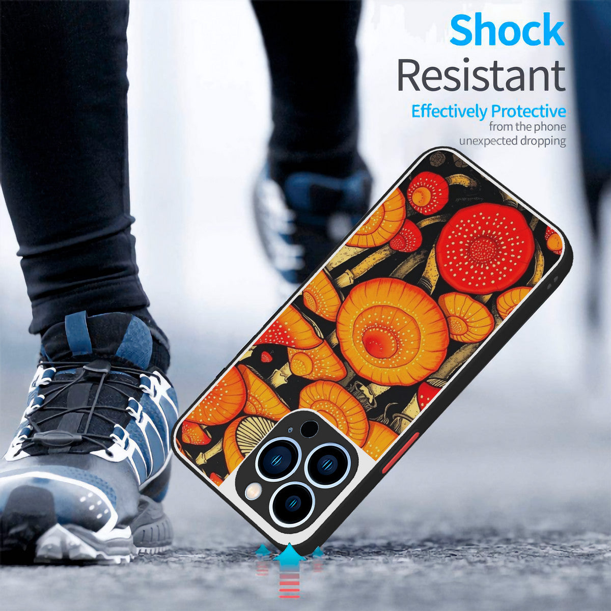 📱Shock-Resistant Mushroom Swirl Phone Case – Forest Energy Edition" 🍄📱⚡