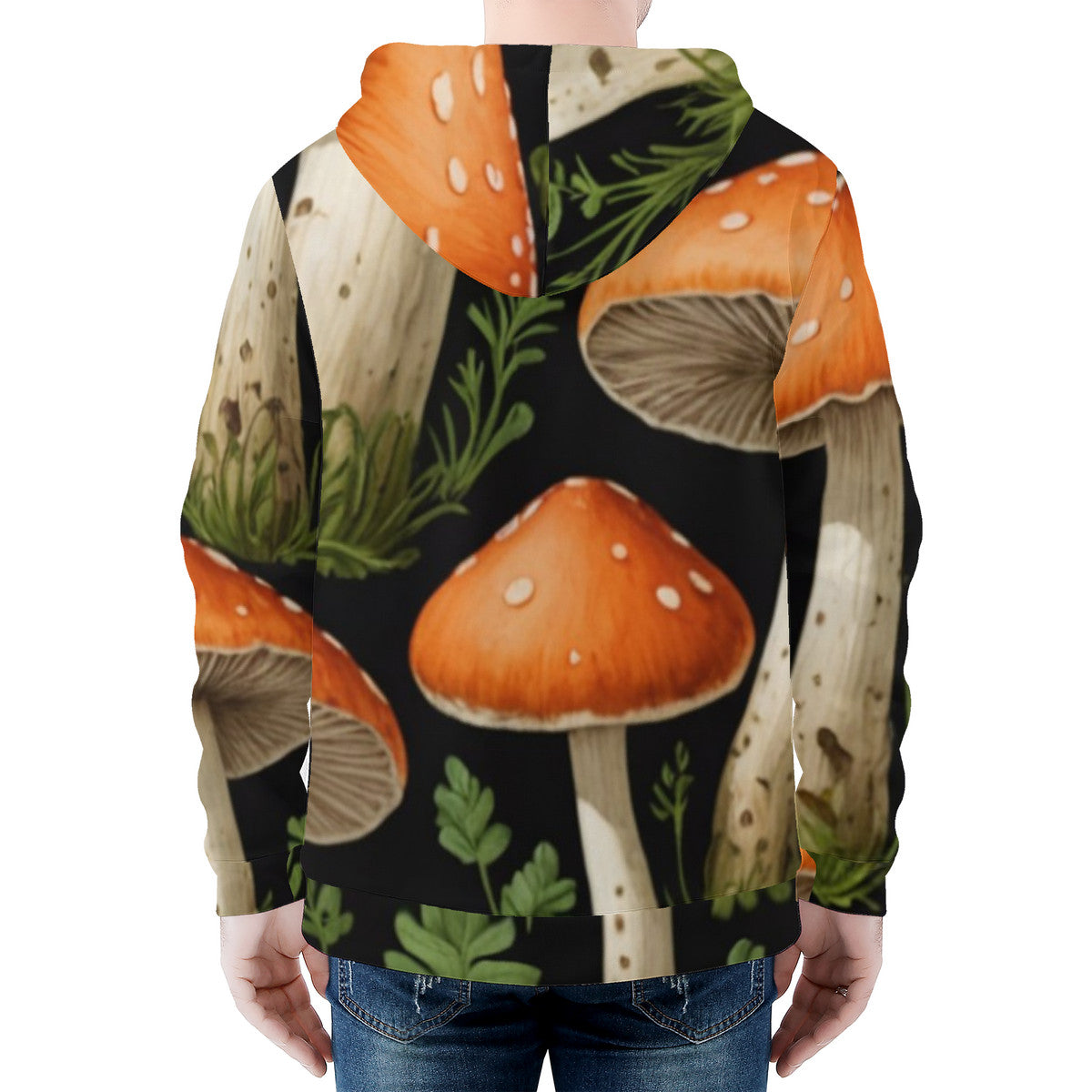🌟🍄 Men's All Over Print Zip Hoodie🌟🍄
