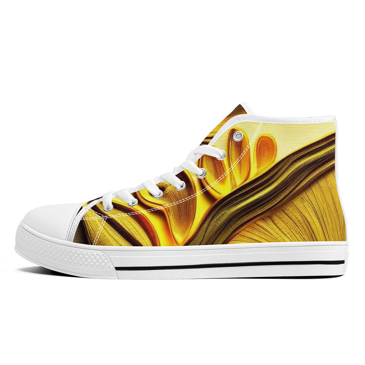 🍄👟FWS High-Top Canvas Shoes – Shroomed Out Edition (White)🍄👟