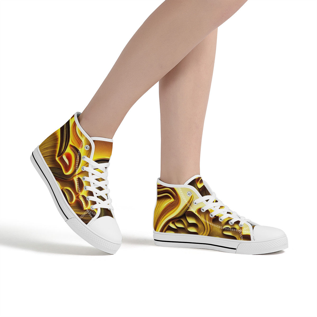 🍄👟FWS High-Top Canvas Shoes – Shroomed Out Edition (White)🍄👟