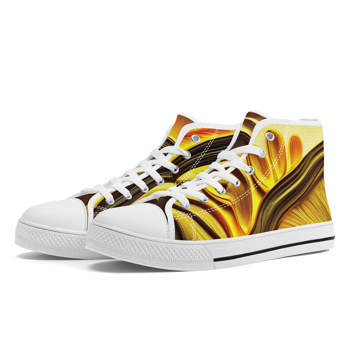 🍄👟FWS High-Top Canvas Shoes – Shroomed Out Edition (White)🍄👟